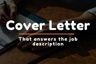 write an expert cover letter in 1 day