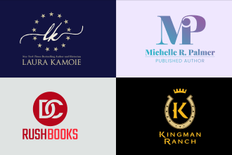 create a unique minimalist initial, monogram or emblem logo