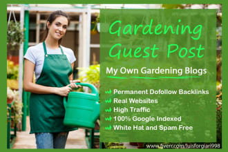 do guest post on my own gardening blogs