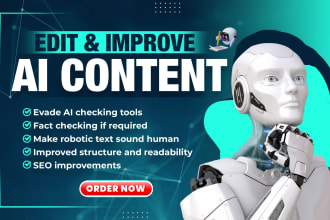 proofread, edit, rewrite ai content, review chatgpt content for SEO