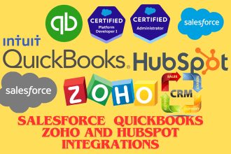 do salesforce quickbooks zoho and hubspot integrations