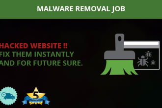 fix hacked wordpress website or hosting in 24h