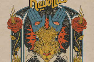draw psychedelic illustration with retro comic art style
