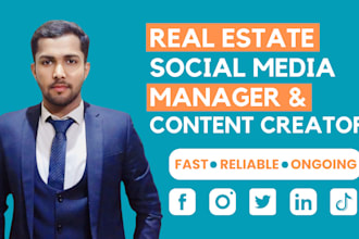 be your real estate social media manager and content creator