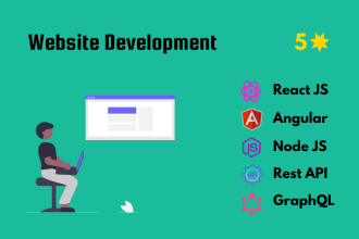 create modern website and web app using react js, node js and angular