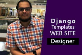 create a responsive website  template in django