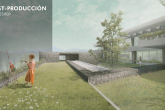 make architectural renderings through photoshop