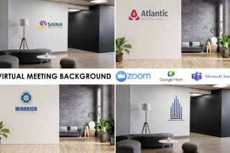 create personalized zoom or online meeting backgrounds