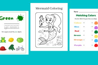 do custom activity books kids activities kdp worksheets and coloring pages