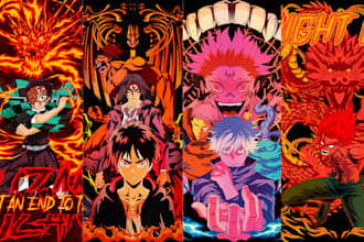 design exclusive anime art for t shirts bold and original styles