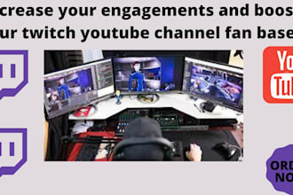 promote twitch channel stream and market to gain live viewers organically