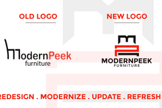 redesign, update, modify, recreate and edit your existing logo