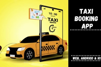 taxi booking app, taxi app, booking app for andriod and ios