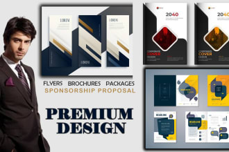 do sponsorship proposal or sponsorship letter, fundraising, packages, design