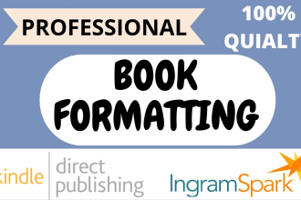 do kdp book formatting and kdp book publishing