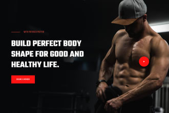 design attractive fitness,gym,workout shopify store