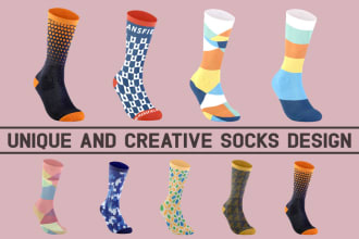 create beautiful socks design