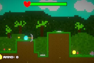 make you a basic 2d game using unity
