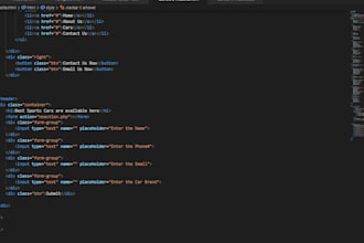 do html css, web programming ,projects and tasks