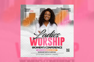 do exceptional church flyer, event flyer or poster within 5 hrs