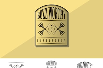 make a barbershop logo that is pixel perfect