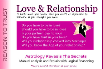 analyze your love and relationship, also about your spouse