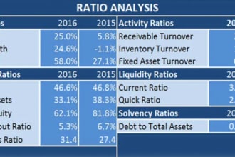 do financial statement, business analysis and ratio analysis