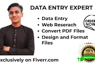 fastest data entry, convert PDF, formatting and typing tasks