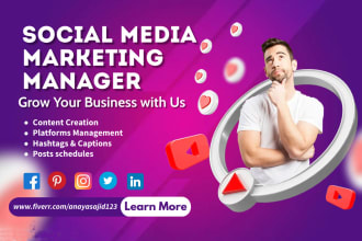 be your social media manager and instagram content creator