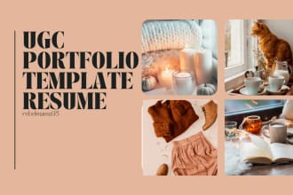 design a ugc or digital portfolio or media kit