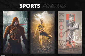 design stunning sports wallpapers, banners , and edits