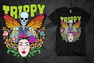 do design distressed, skeleton, vintage, and edgy streetwear