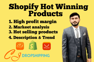 find hot winning shopify products or aliexpress dropshipping winning products