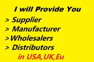 find manufacturer or supplier for your business in US UK europe  china