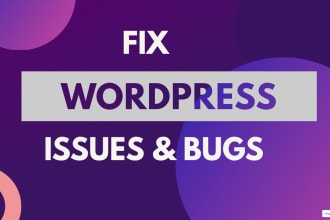 fix wordpress issues, design errors and customization