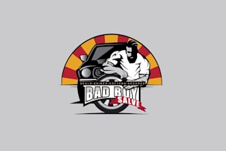 design automotive car wash, car racing, car repairing logo