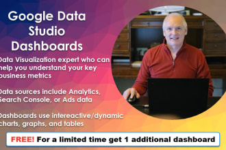 create a filterable google data studio dashboard for you