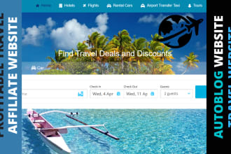 automated profitable travel affiliate website for passive income, autoblog