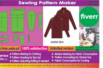 be sewing pattern maker and grading
