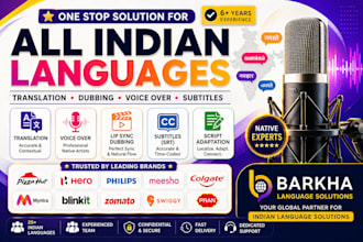 translate, subtitle and dub your videos in all indian languages
