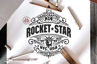draw awesome typography or lettering for band merchandise
