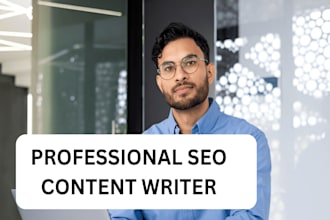write SEO articles and blog posts as your website content writer