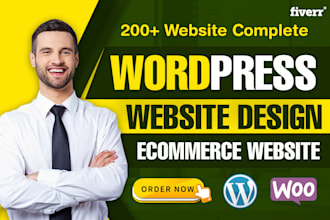 build wordpress ecommerce website design, wordpress business website development