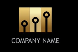 do design cyber security, tech and technology logo
