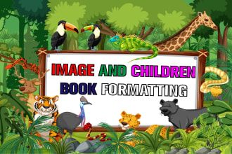 do format childrens book for epub, paperback, formatting