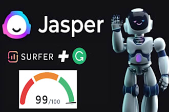 write surfer SEO optimized article or blog post with jasper ai