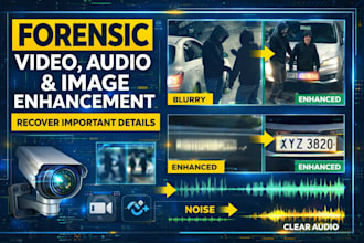 do forensic video, audio, cctv and image enhancement