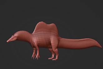 create sleek, optimized low poly 3d models for games