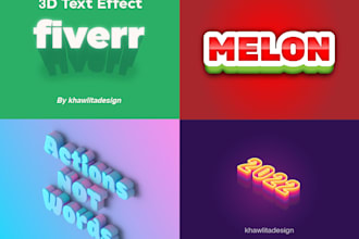 Top 10!  make a 3d lettering design with your words