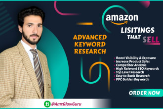 do advanced keyword researched ,amazon product listing description